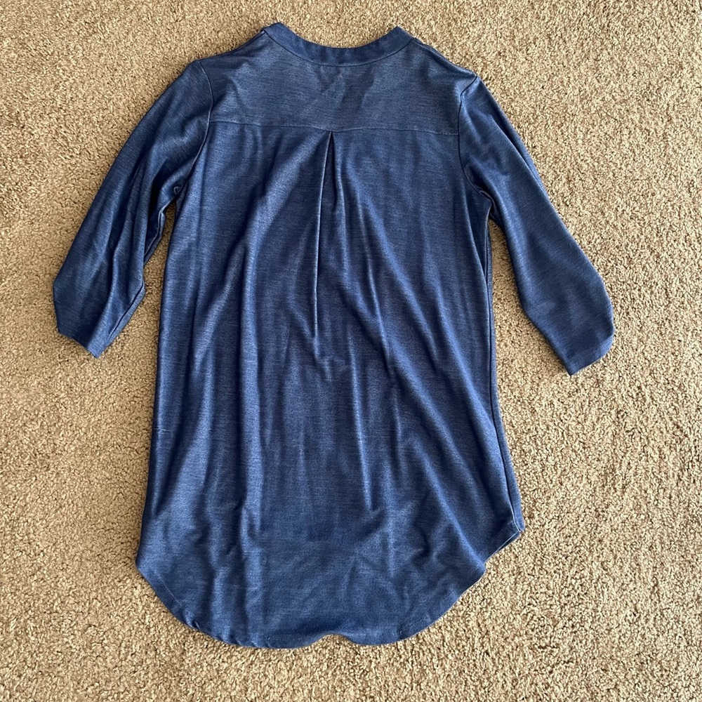 Blue tunic top - Picture 4 of 4